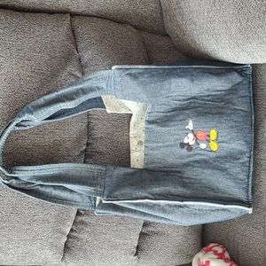 Mickey Mouse denim tote bag